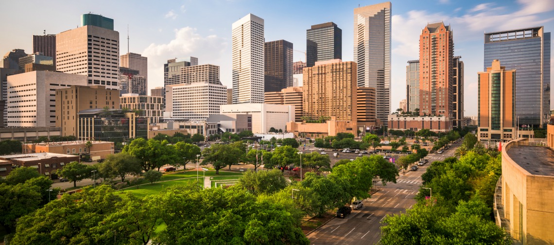 The City of Houston skyline