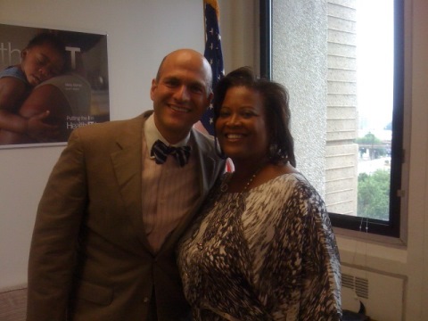Dr. Carla Tyson-Howard with Dr. Farzad Mostashari, MD, National Coordinator for Health Information Technology for the White House.