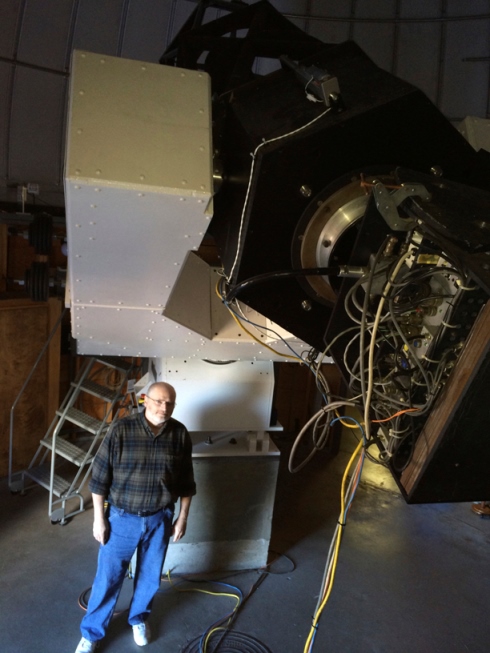 Don Wells with TORRE telescope
