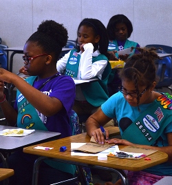 Girl Scouts attend HCC Southwest's Cookie College