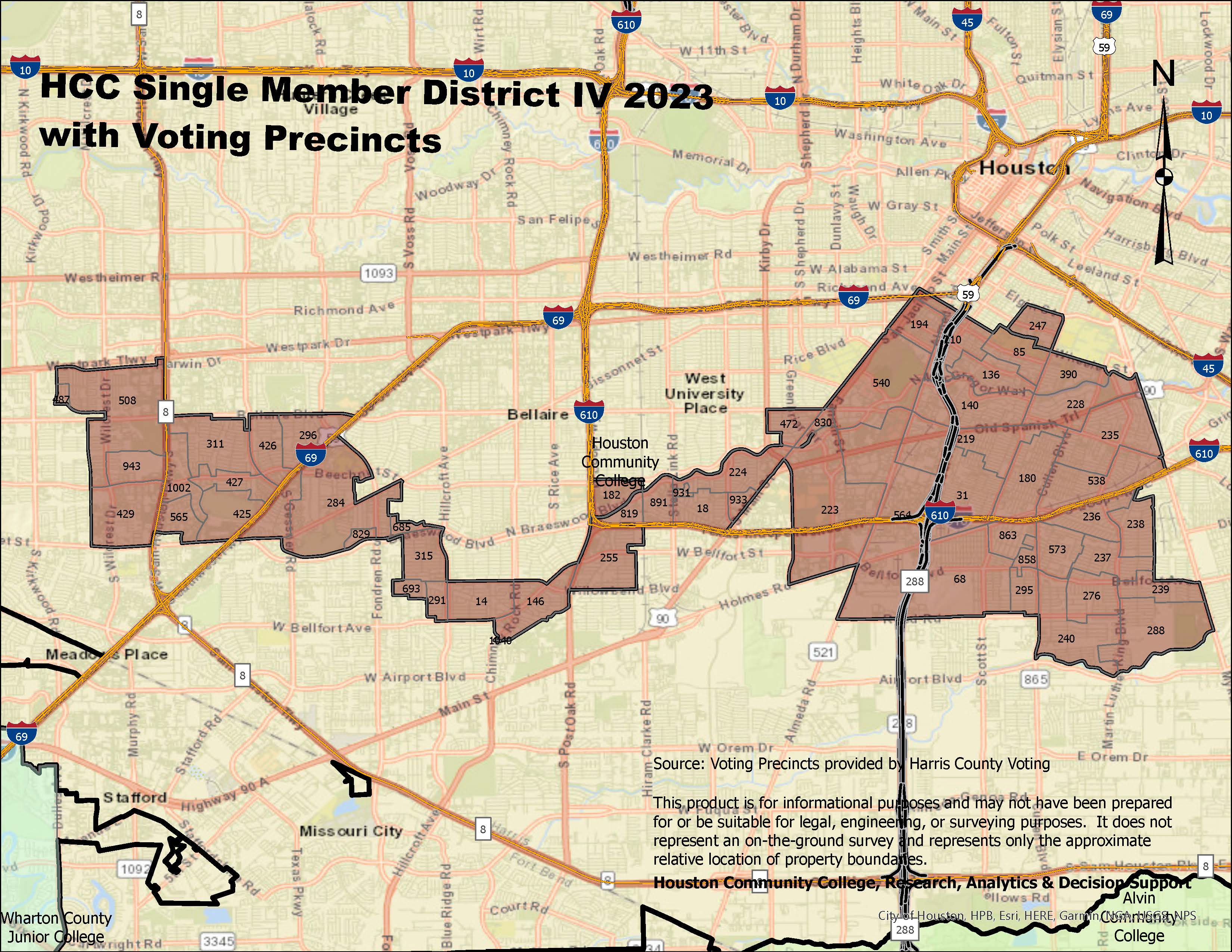 Single Member District IV with Voting Precincts