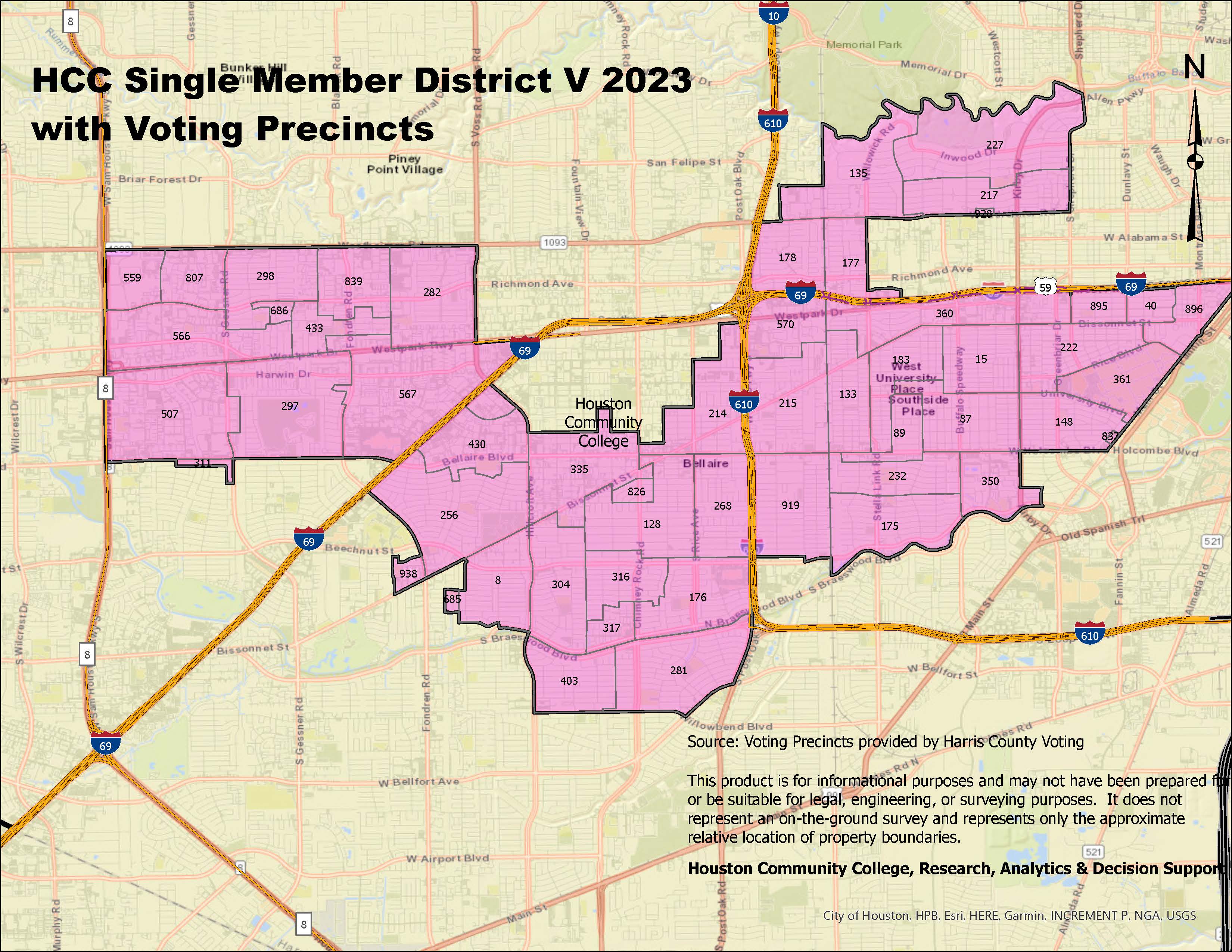 Single Member District V with Voting Precincts